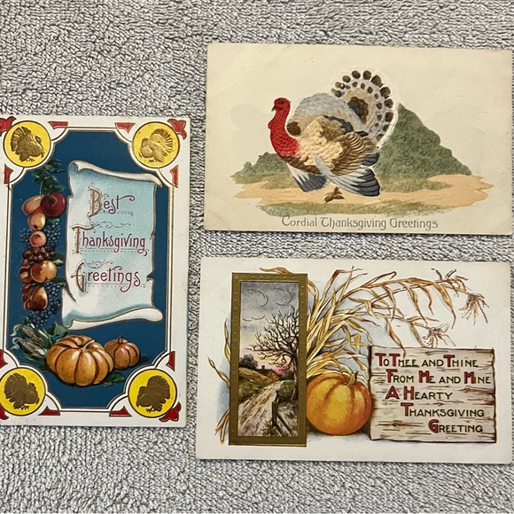 Other - Vintage Thanksgiving Greeting Cards Lot‎ 3